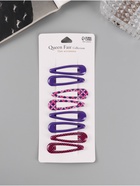 Заколки для волос QF «Флора», набор 8 шт., геометрия, 5 см, МИКС - Фото 2