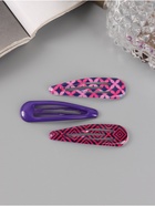 Заколки для волос QF «Флора», набор 8 шт., геометрия, 5 см, МИКС - Фото 1