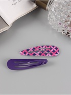 Невидимка для волос "Флора" (набор 8 шт) геометрия, 5 см, микс - фото 808647172