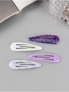 Заколки для волос «Флора», набор 8 шт., нежность, 5 см, МИКС - Фото 1