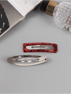 Заколки для волос QF «Фрида», набор 4 шт., 8 и 7 см, коричневые - Фото 2