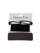 Набор для волос QF «Флоренс», 3 резинки 6 см, заколка - автомат 9 см, 2 заколки 4.5 см, чёрный, коричневый  (артикул 10691571)  большой выбор товаров оптом и в розницу по низким ценам с доставкой