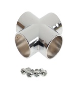 Муфта с 4-мя направлениями ТУНДРА, Х-образная, d=25 мм - фото 808647483