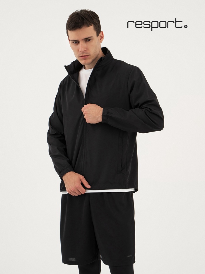 Ветровка мужская Resport, р. 52, цвет чёрный, спортивная - Фото 1