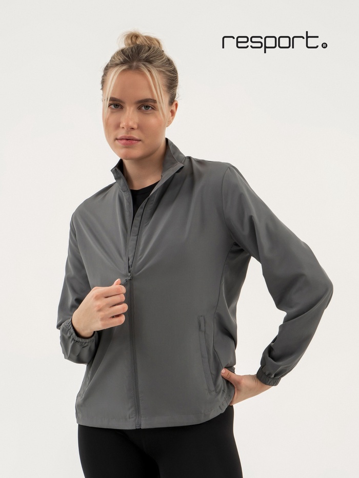 Ветровка женская Resport, р. 50, цвет серый, спортивная - Фото 1