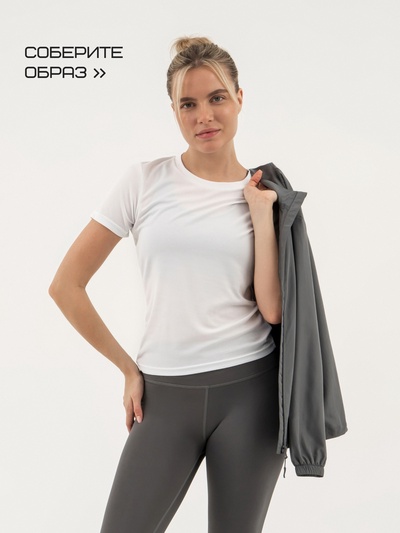 Ветровка женская спортивная Resport, размер 42 (XS), серая