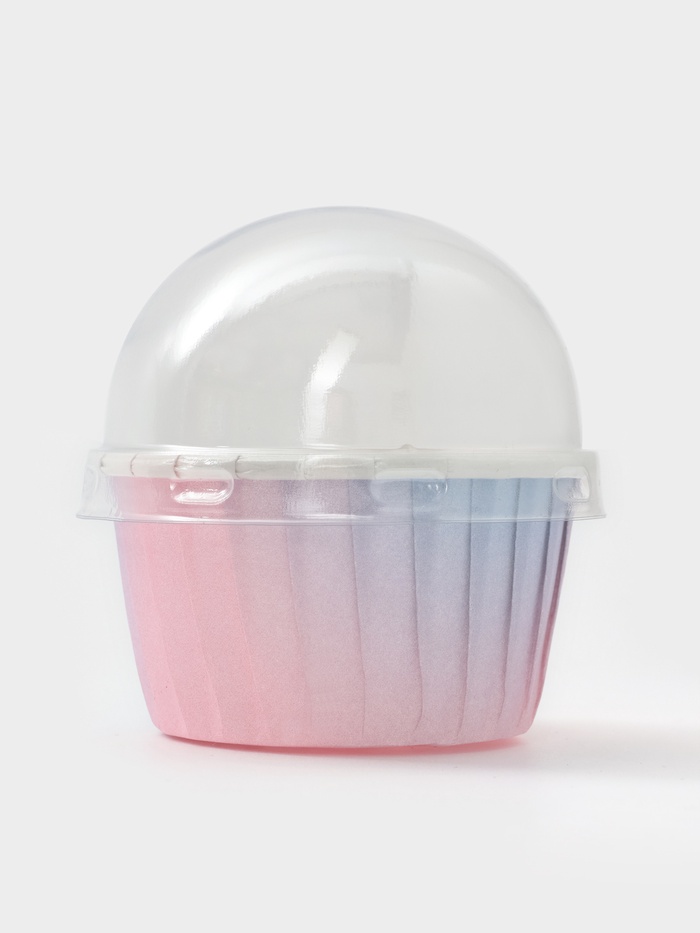 Набор крышек к формам для выпечки Доляна, 50 шт., d=6.8 см, h=3.9 см, пластик, прозрачный - Фото 1