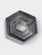 Формы печенья Доляна «Шестиугольник», набор 5 шт., 9.6×8.3×2.5 см, нержавеющая сталь, серебристые - Фото 5