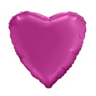 Воздушный шар фольгированный 19" «Сердце», розовый (комплект 5 шт) - фото 33360324