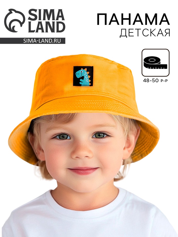 Панама детская для мальчика «Динозаврик», р-р. 48-50