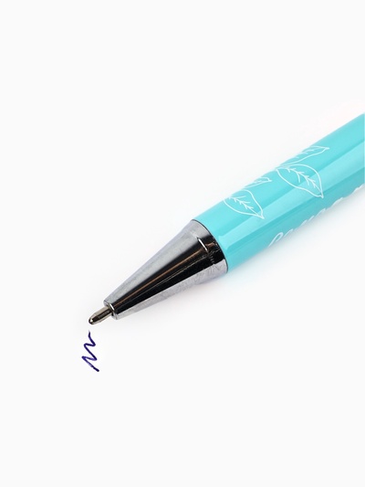 Ручка шариковая, синяя паста металлический корпус в коробке, 1.0 мм «С 8 МАРТА»