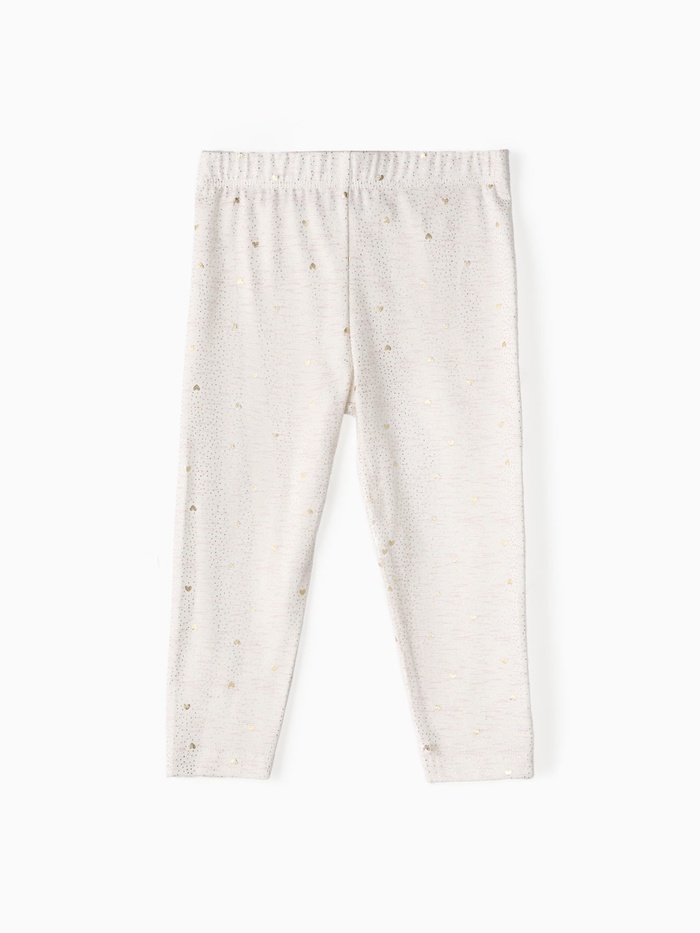 Лосины Крошка Я «Сердечки», рост 68-74 см, бежевые - Фото 1