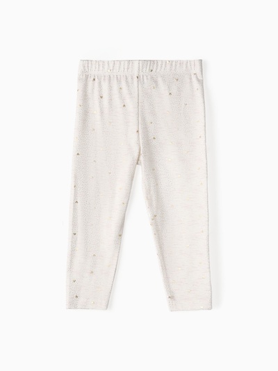 Лосины «Крошка Я. Сердечки», рост 74-80 см, бежевые