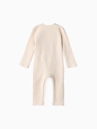 Комбинезон из жатой ткани Крошка Я, рост 68-74 см, молочный - фото 34612553