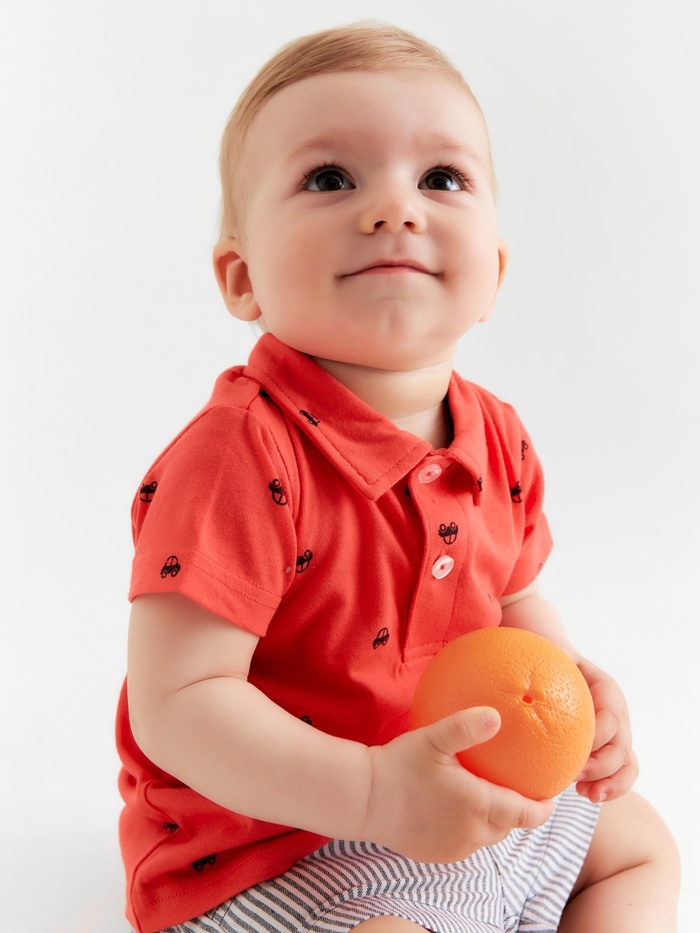 Костюм для мальчика (футболка, шорты) «Крошка Я», рост 68-74 см