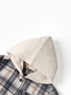 Рубашка детская фланелевая с капюшоном KAFTAN, размер 30 (98-104 см), серо-бежевая - фото 67927455