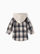 Рубашка детская фланелевая с капюшоном KAFTAN, размер 32 (110-116 см), серо-бежевая - фото 67927461