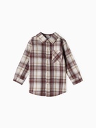 Рубашка детская фланелевая KAFTAN, размер 34 (122-128 см), коричневая - Фото 6