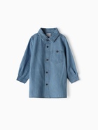 Рубашка джинсовая Крошка Я, рост 86-92 см, голубая - фото 116541936