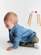 Рубашка джинсовая Крошка Я, рост 92-98 см, голубая - фото 116541939