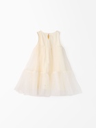 Платье нарядное для девочки MINAKU: PartyDress, молочное, рост 104 см - Фото 4