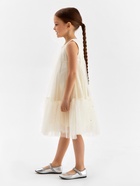 Платье нарядное для девочки MINAKU: PartyDress, молочное, рост 110 см - Фото 8