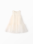 Платье нарядное для девочки MINAKU: PartyDress, молочное, рост 116 см - Фото 10