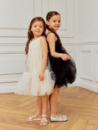 Платье для девочки MINAKU: PartyDress, молочное, рост 134 см - фото 119107980