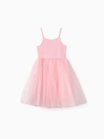 Платье нарядное для девочки MINAKU: PartyDress с пышной юбкой, розовое, рост 80-86 см