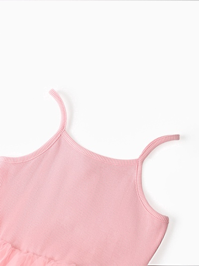 Платье нарядное для девочки MINAKU: PartyDress с пышной юбкой, розовое, рост 80-86 см