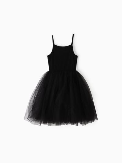 Платье нарядное для девочки MINAKU: PartyDress с пышной юбкой, чёрное, рост 92-98 см