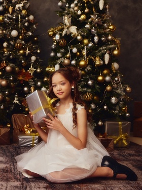 {{photo.Alt || photo.Description || 'Платье нарядное для девочки MINAKU: PartyDress, белое, рост 104-110 см'}}