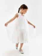 Платье для девочки MINAKU: PartyDress, белое, рост 128 см 10679038 - фото 14331683