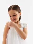 Платье для девочки MINAKU: PartyDress, белое, рост 128 см 10679038 - фото 14331685