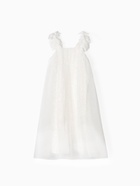 Платье нарядное для девочки MINAKU: PartyDress, белое, рост 134-140 см 10679041