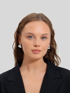 Серьги QF «Сердечки», набор 3 пары, розовый в серебре - Фото 5