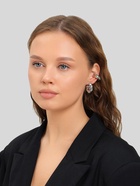 Серьги и кафф QF «Переплетение», набор 8 шт. цвет серебро - Фото 6