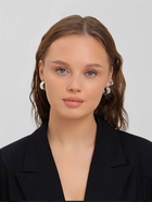 Серьги и кафф QF «Переплетение», набор 8 шт. цвет серебро - Фото 10