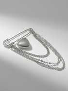 Булавка «Сердце» с цепочками, цвет серебро - Фото 11