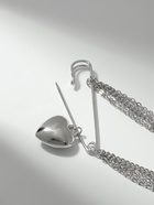 Булавка «Сердце» с цепочками, цвет серебро - Фото 5