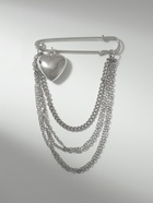 Булавка «Сердце» с цепочками, цвет серебро - Фото 9