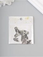 Декор для творчества металл «Снеговик с метёлкой» серебро набор 10 шт. 2.1?1.3?0.2 см (комплект 2 шт) - фото 65445630