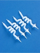 Свечи для торта «Неоновые спирали», 4 шт., светящиеся голубые, 8 см - фото 114213561