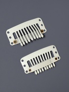 Зажимы для наращивания волос, набор - 4 шт, 3,2 (±1) см, бежевые - фото 808647825