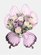 Бумага фигурная для букетов «Крылья бабочки», сиреневая, 50×56 см, набор 10 шт. - Фото 1