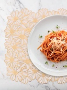 Салфетка сервировочная на стол Доляна, 45?30 см, бело-золотая (комплект 2 шт) - фото 37390609