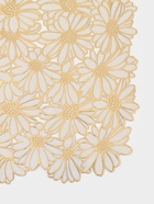 Салфетка сервировочная на стол Доляна, 45?30 см, бело-золотая (комплект 2 шт) - фото 59398465