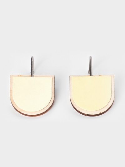 Набор самоклеящихся деревяных крючков LaDо́m Wooden animals, 2 шт., 7.8×2.7×5.1 см