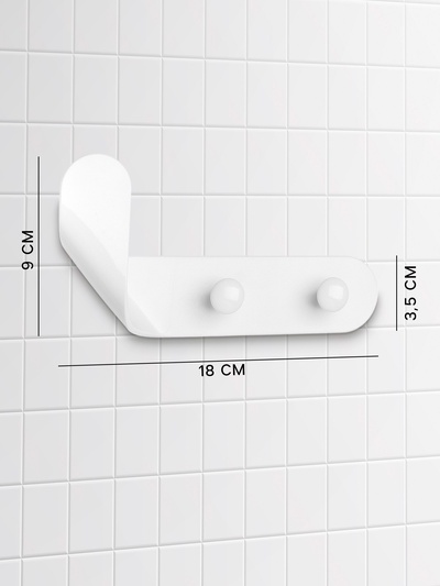 Крючок самоклеящийся Доляна Blisst, 18×3.5×9 см