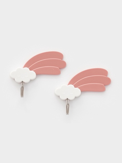 Набор самоклеящихся крючков Доляна Funny hook, 2 шт., 6.5×1.8×7.5 см